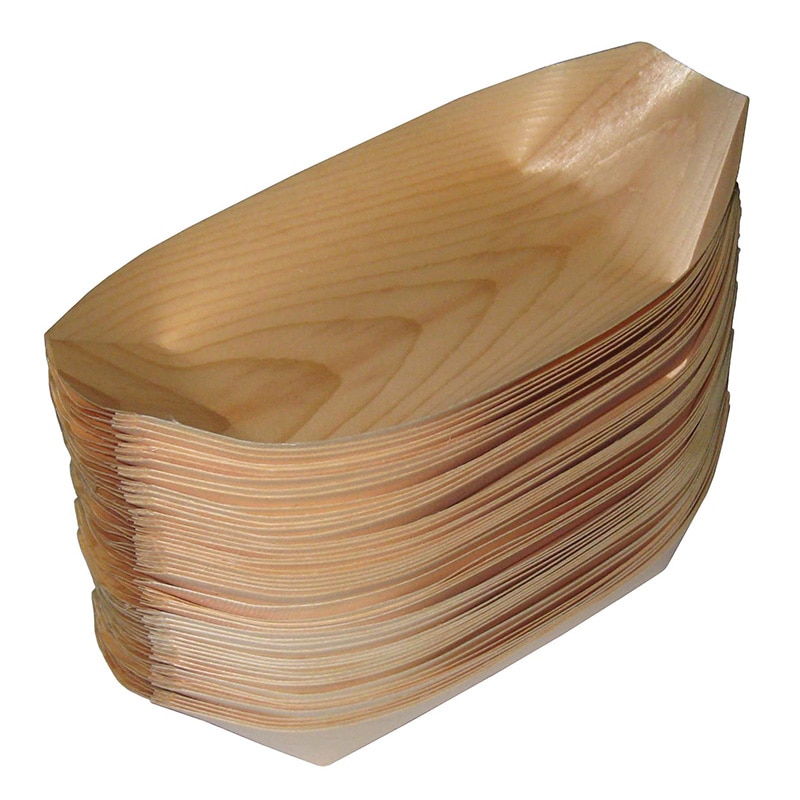 経木舟皿（50枚入）9寸　約250×120   1束（ご注文単位1束）【直送品】