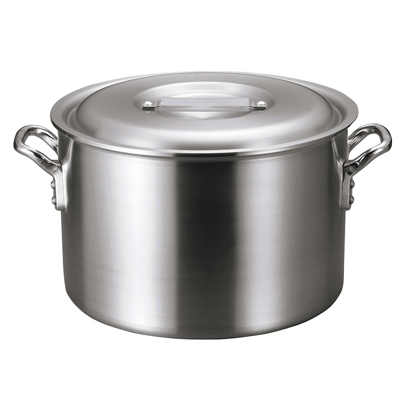 アルミ　バリックス　半寸胴鍋（磨き仕上げ）39cm   1個（ご注文単位1個）【直送品】