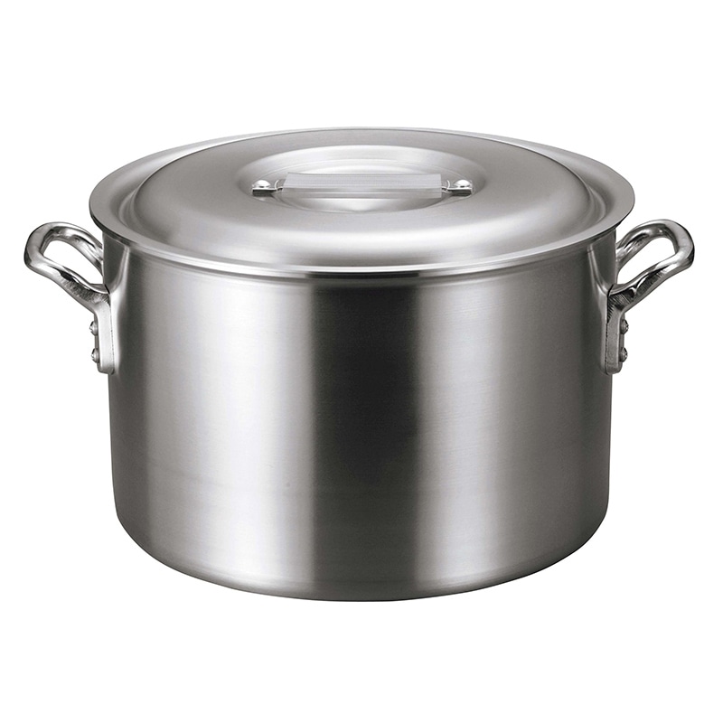 アルミ　バリックス　半寸胴鍋（磨き仕上げ）42cm   1個（ご注文単位1個）【直送品】