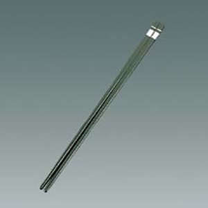 リサイクル箸 銀ホットスタンプ 25cm 緑 1個(ご注文単位1個)【直送品】
