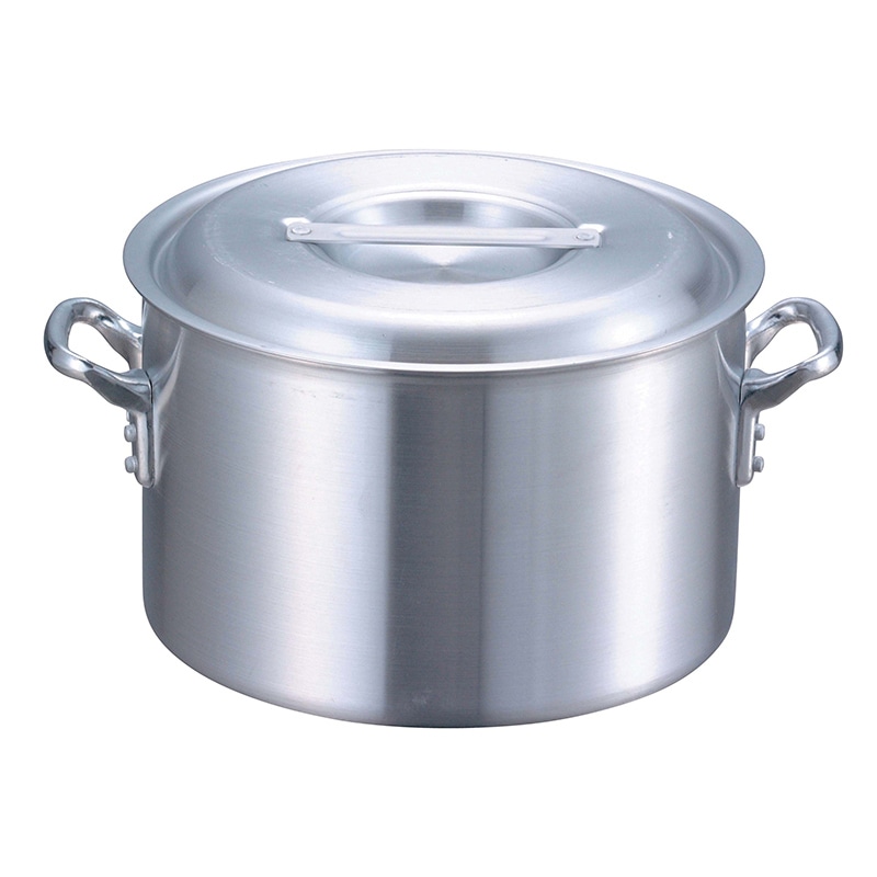 EBM　アルミ　プロシェフ　IH 半寸胴鍋（目盛付）21cm  1個（ご注文単位1個）【直送品】