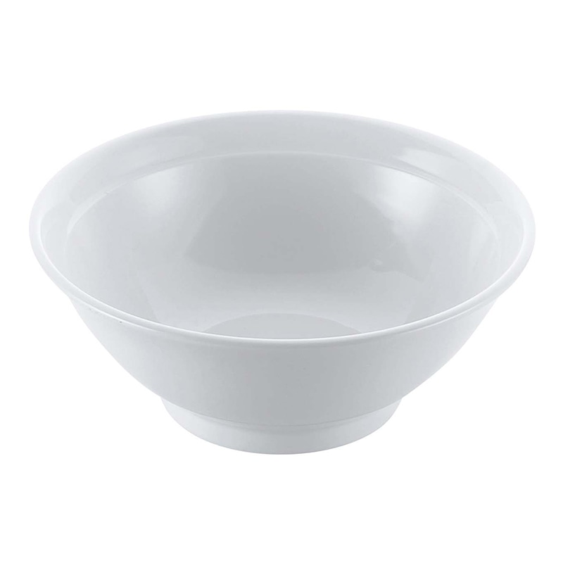 磁器　中華食器　白リム　高台丼　6.5寸   1個（ご注文単位1個）【直送品】