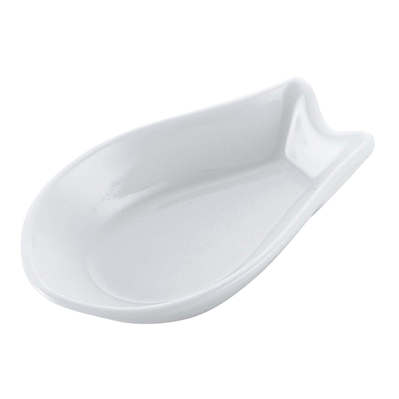 磁器　白　レンゲ受台   1個（ご注文単位1個）【直送品】