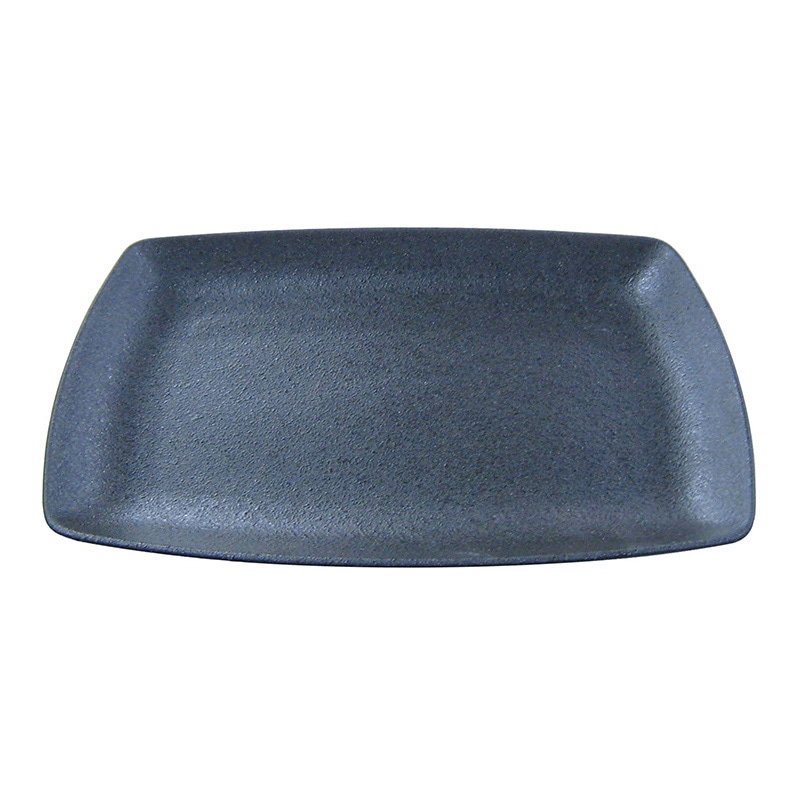 天目砂鉄　角皿　34cm   1個（ご注文単位1個）【直送品】