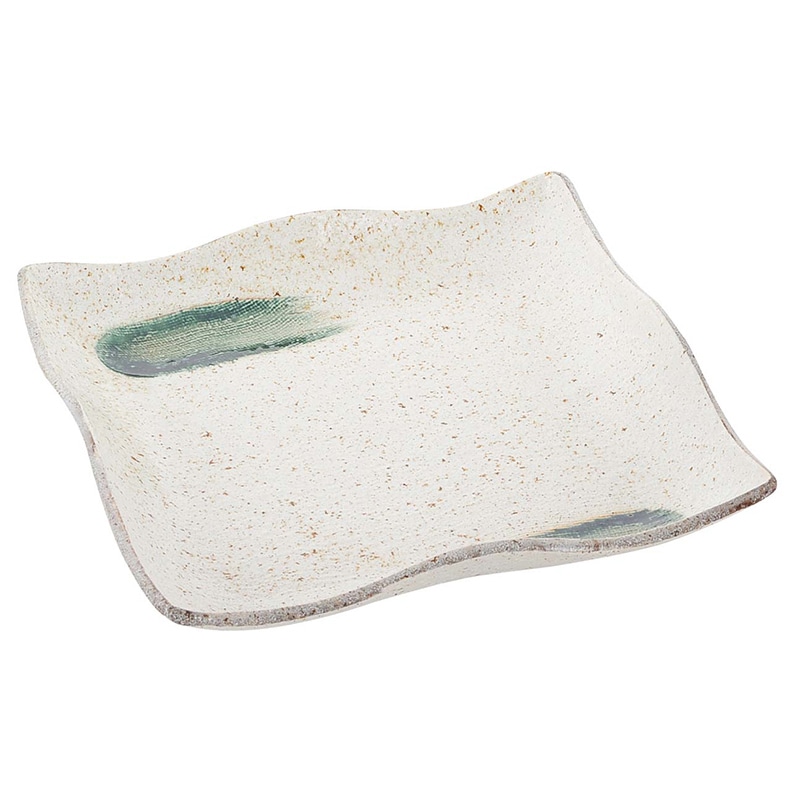 和食器コレクション　筆織部　正角和皿　18cm   1個（ご注文単位1個）【直送品】