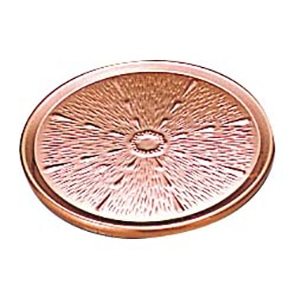 銅製 ゴム付 コースター 1個(ご注文単位1個)【直送品】