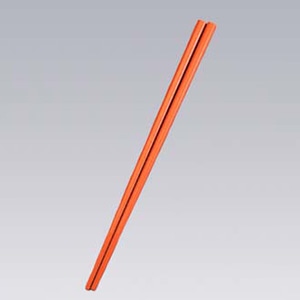 SPSカラー樹脂箸22.6cm　四角（100膳入） すべり止め付　明茶  1束（ご注文単位1束）【直送品】