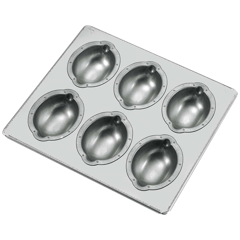 シリコン加工レモン型天板(6ヶ取)フラット仕上げ 1個(ご注文単位1個)【直送品】