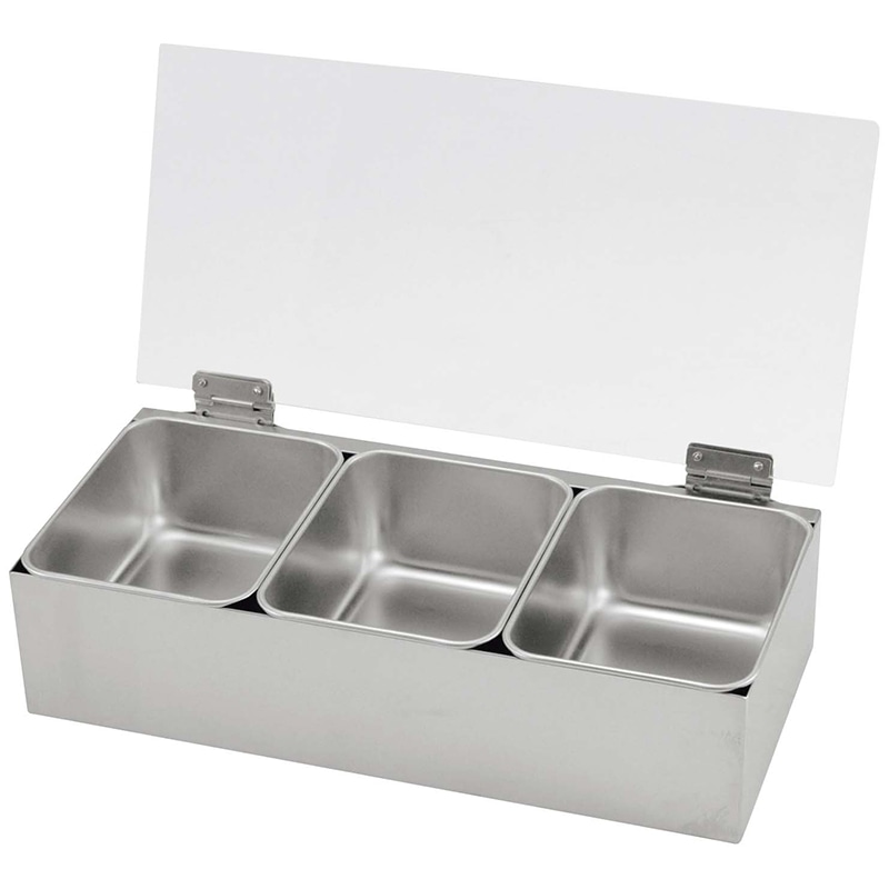 EBM 18-8 開閉式ヤクミ入 取り外し透明カバー 3ケ入(大) 1個(ご注文単位1個)【直送品】