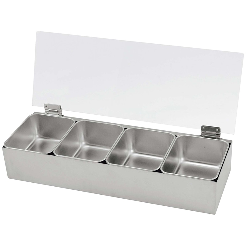 EBM 18-8 開閉式ヤクミ入 取り外し透明カバー 4ケ入(大) 1個(ご注文単位1個)【直送品】