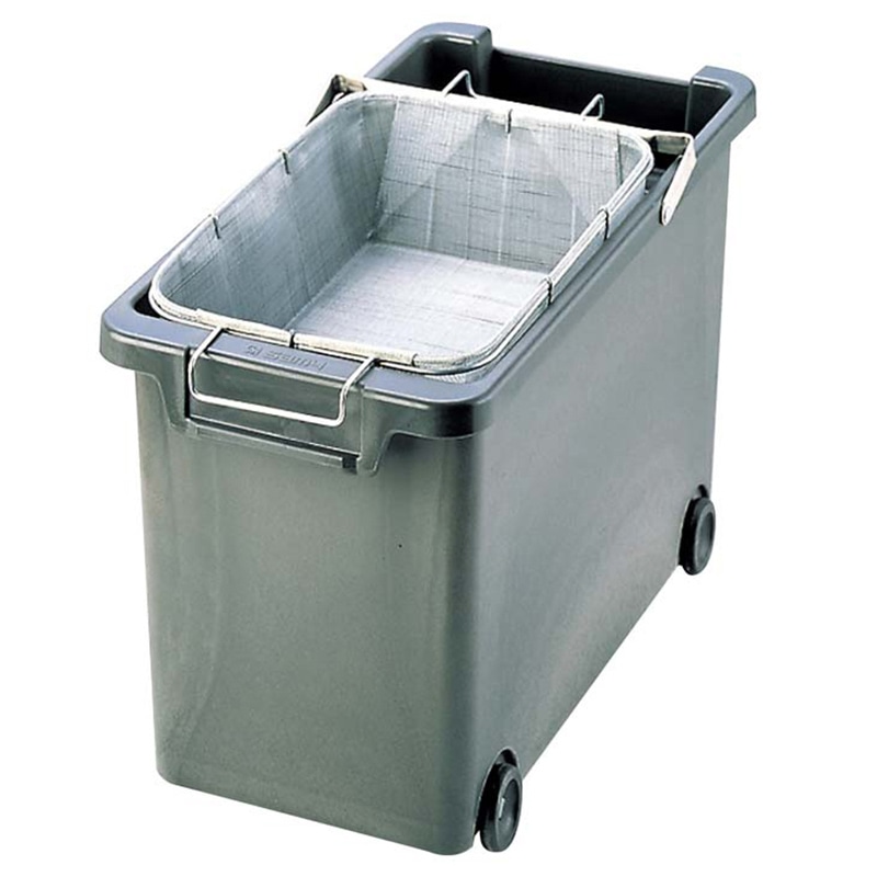 強化耐熱プラスチック フライヤー用 油缶(カゴ付) 1個(ご注文単位1個)【直送品】