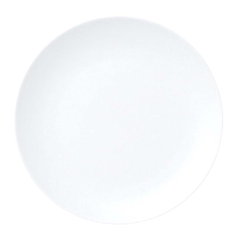 おぎそチャイナ　ミート皿　19cm 3283　ホワイト  1個（ご注文単位1個）【直送品】