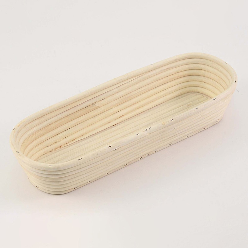 籐製　発酵ねかしカゴ　オーバルロング型 VC-5　内寸350×120  1個（ご注文単位1個）【直送品】