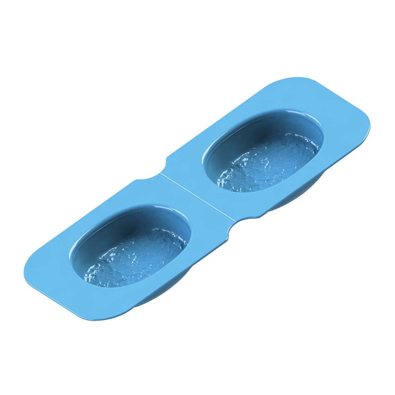 アサヒ　ソフト食シリコン型　ハンバーグ型 AHA-B　ブルー  1個（ご注文単位1個）【直送品】