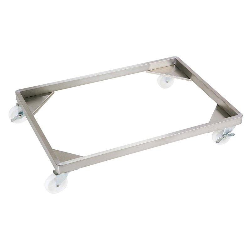 EBM ステンレス コンテナードーリー(固定)M 1個(ご注文単位1個)【直送品】