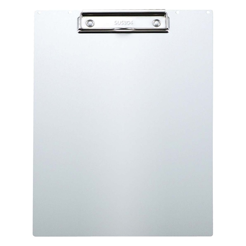 ステア　アルミクリップボード　A4タテ KNA-503-SV　シルバー  1個（ご注文単位1個）【直送品】