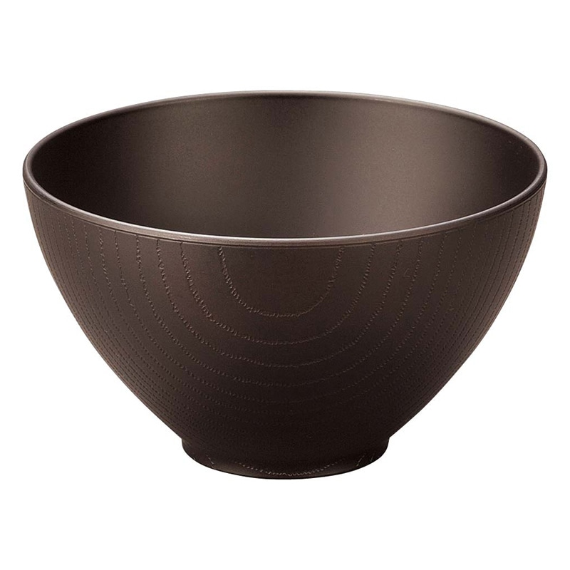 耐熱4寸飛鳥木目汁椀　総ダークブラウン 1001087  1個（ご注文単位1個）【直送品】