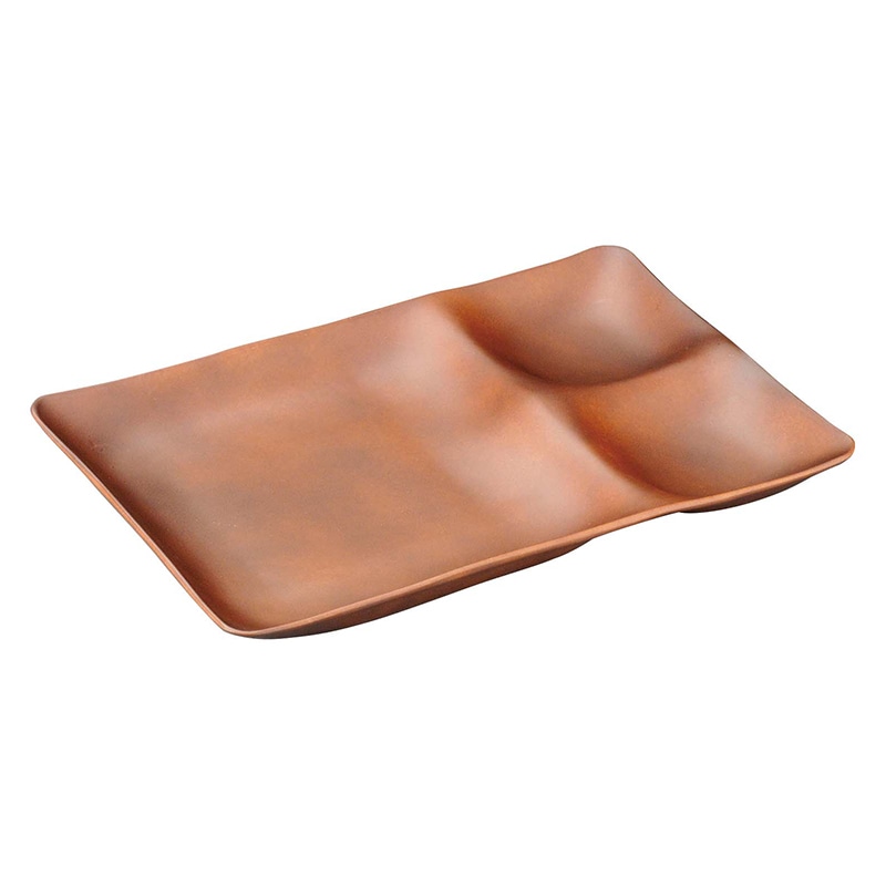 ツーセットプレート 総ブラウン 12020918 1個(ご注文単位1個)【直送品】