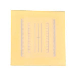 調理用目盛り入りまな板正方形Sイエロー250×250 1個（ご注文単位1個）【直送品】