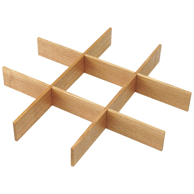 木製 正角箱 9仕切り 白木 1個(ご注文単位1個)【直送品】