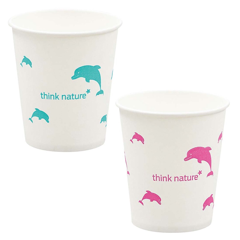 既製イルカ柄　紙コップ　5オンス（50個入）φ66   1束（ご注文単位1束）【直送品】