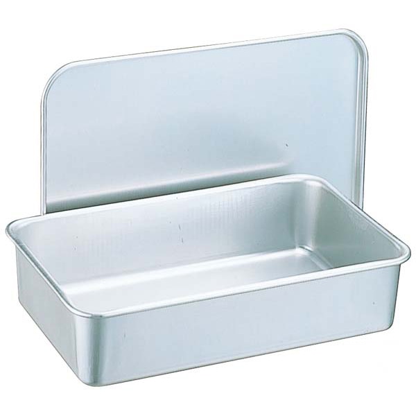 アルマイト　B型バット（蓋付）285　B-38 （フルーツ添加物容器）378×230  1個（ご注文単位1個）【直送品】