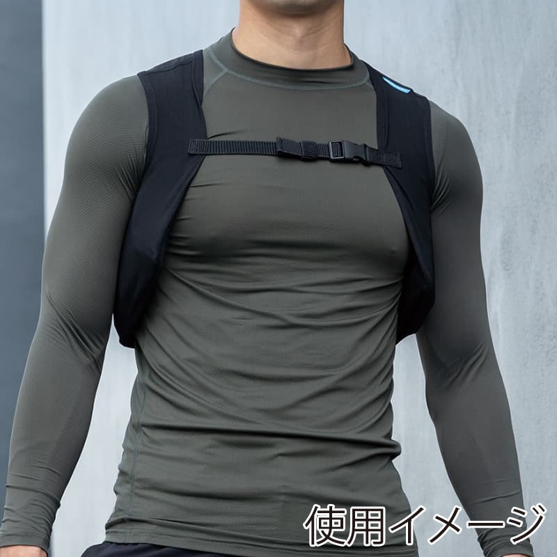 クロダルマ 保冷メッシュベスト ブラック 26534 1個(ご注文単位1個)【直送品】