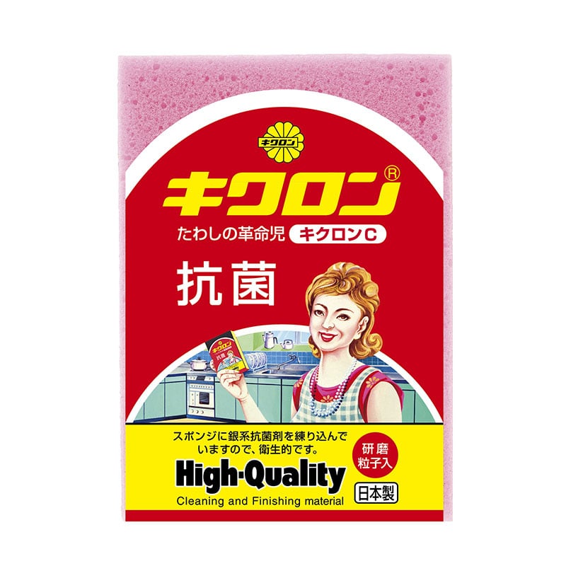 キクロン スポンジ キクロンタワシC ピンク 1個