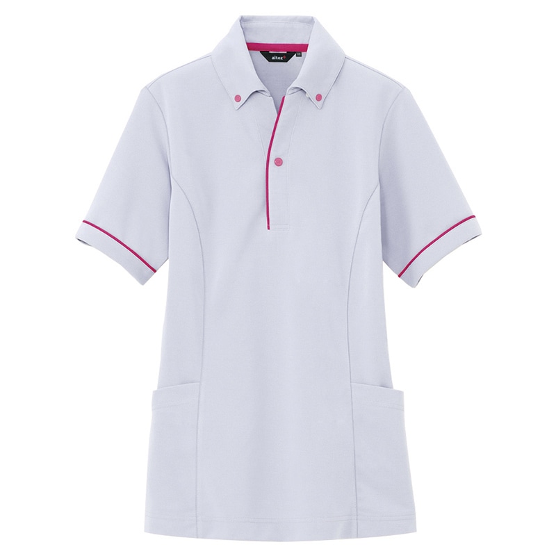 サイドポケットポロ　AZ-7668-003 シルバーグレ　M  1個（ご注文単位1個）【直送品】