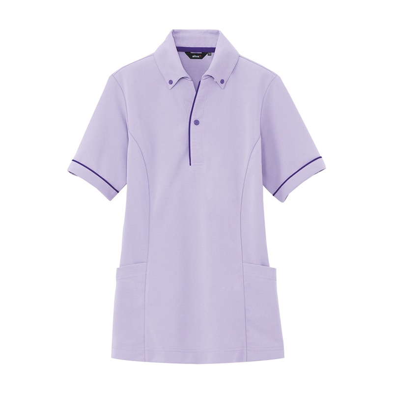 サイドポケットポロ　AZ-7668-069 ラベンダー　S  1個（ご注文単位1個）【直送品】