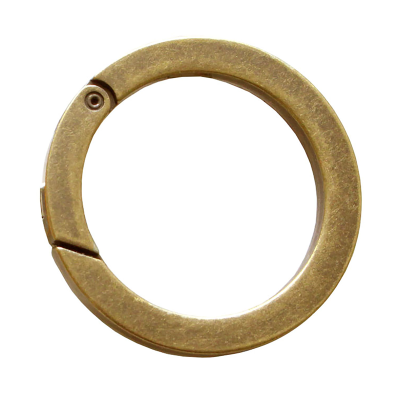 日本紐釦貿易 平角キャストカラビナ φ34mm 徳用20個入 アンティークゴールド CK1-35-AG (ご注文単位1セット)【直送品】