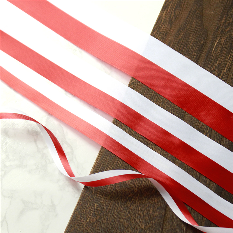 日本紐釦貿易 紅白リボン 24mm×長さ29m 式典用リボン FMK24 (ご注文単位1巻)【直送品】