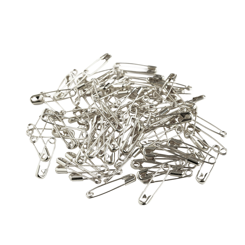 日本紐釦貿易 MERZEN スナッピン 安全ピン シルバー 20mm 100本 AC100-00 (ご注文単位1束)【直送品】