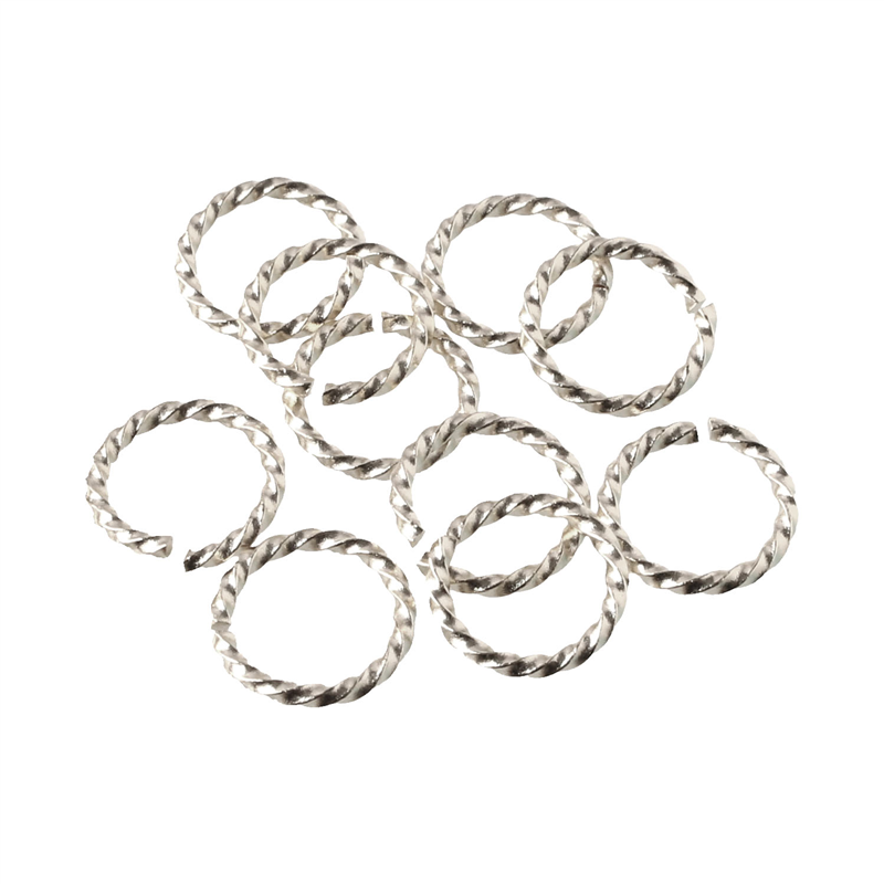 日本紐釦貿易 デザイン丸カン 外径φ12mm シルバー A24-38S (ご注文単位1束)【直送品】