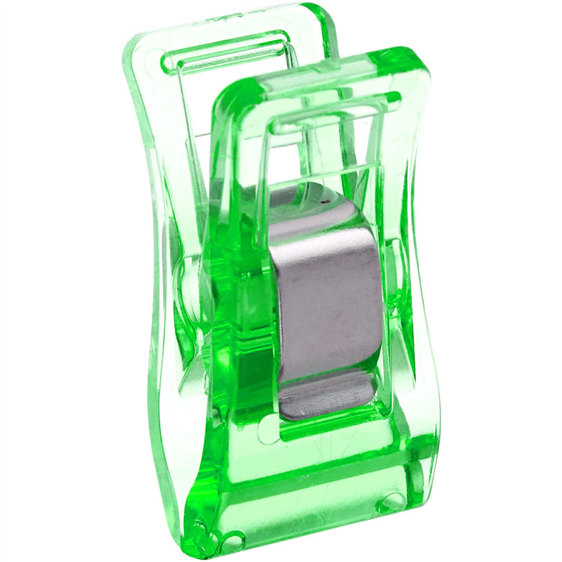 日本紐釦貿易 スタンドクリップ グリーン 10個 MST-G ミシン用仮止めクリップ 待針代用 (ご注文単位1束)【直送品】