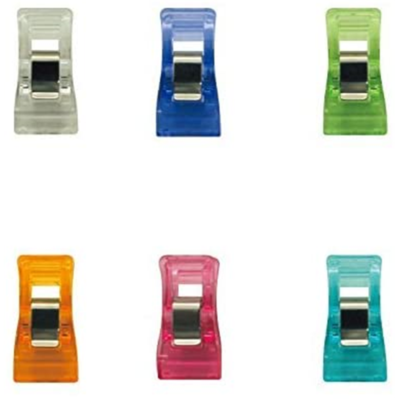 日本紐釦貿易 スタンドクリップ 6色アソート 30個 MST-MIX ミシン用仮止めクリップ 待針代用 (ご注文単位1束)【直送品】