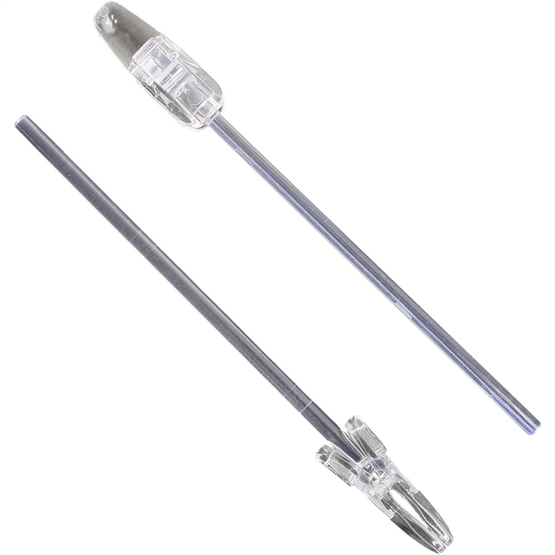 日本紐釦貿易 UVレジン用クリップスタンド ストレートクリップ クリア W7×H80mm 10個 UVK-SS （ご注文単位1束）【直送品】