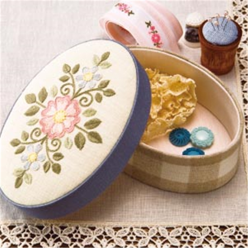 日本紐釦貿易 Cartonnage カルトナージュ ミニオーバルボックスレシピ付き CTN46 (ご注文単位1セット)【直送品】