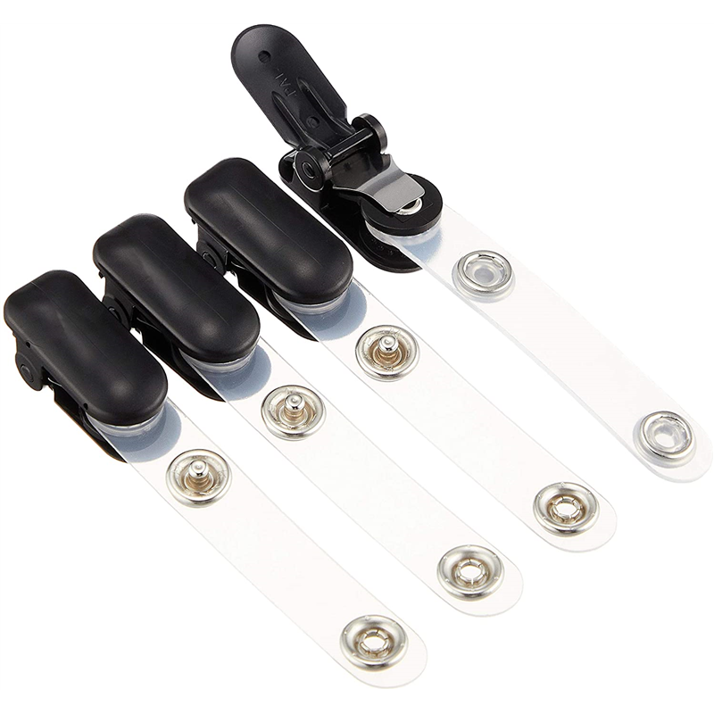 日本紐釦貿易 バンドクリップ 黒 4個 SNB12 (ご注文単位1束)【直送品】