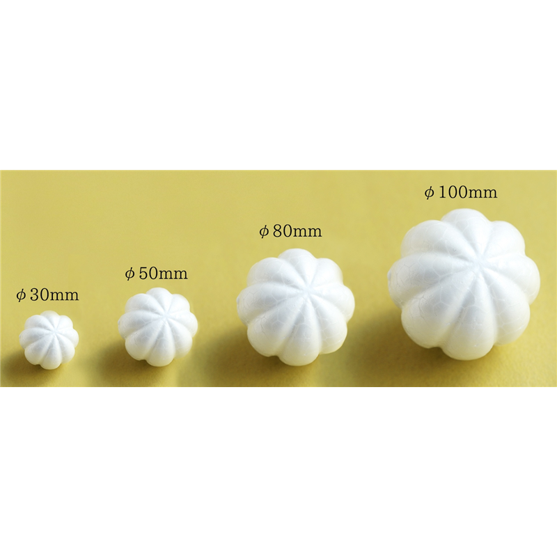 日本紐釦貿易 木目込み型スチロール φ80mm 10個入 CN-KM (ご注文単位1束)【直送品】