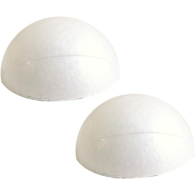 日本紐釦貿易 つまみ細工用 半円スチロール 20個入 φ25mm 白 S51-25 （ご注文単位1束）【直送品】