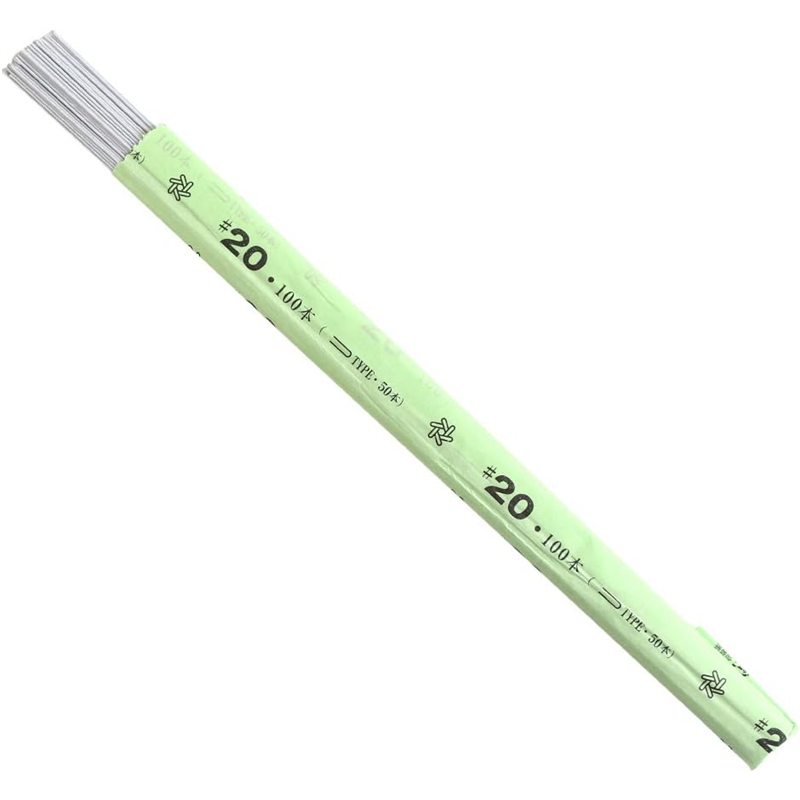 日本紐釦貿易 地巻ワイヤー #20 100本入り 全長36cm ホワイト MAF-J20W （ご注文単位1束）【直送品】