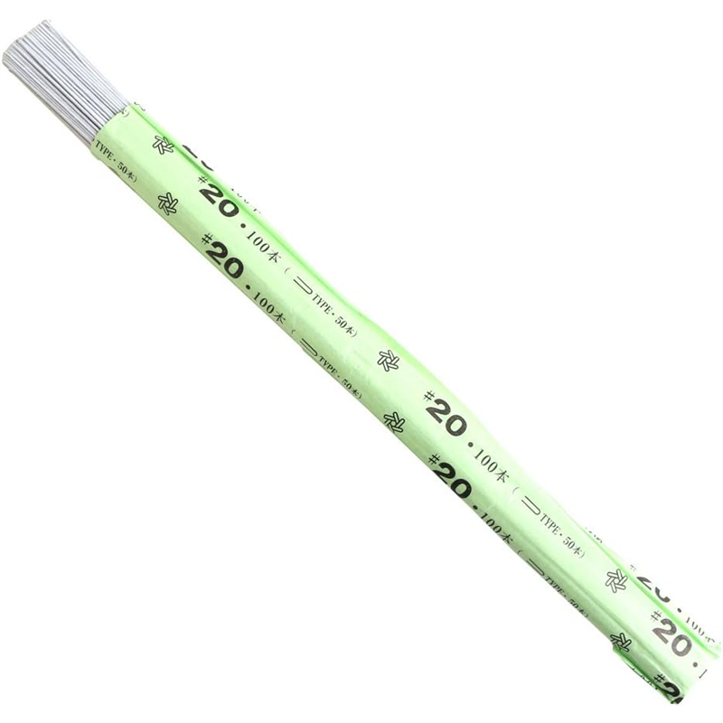 日本紐釦貿易 地巻ワイヤー #20 50本入り U字 全長72cm ホワイト MAF-JW20W （ご注文単位1束）【直送品】