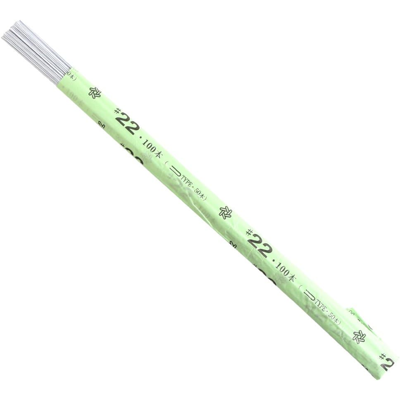 日本紐釦貿易 地巻ワイヤー #22 100本入り 全長36cm ホワイト MAF-J22W （ご注文単位1束）【直送品】