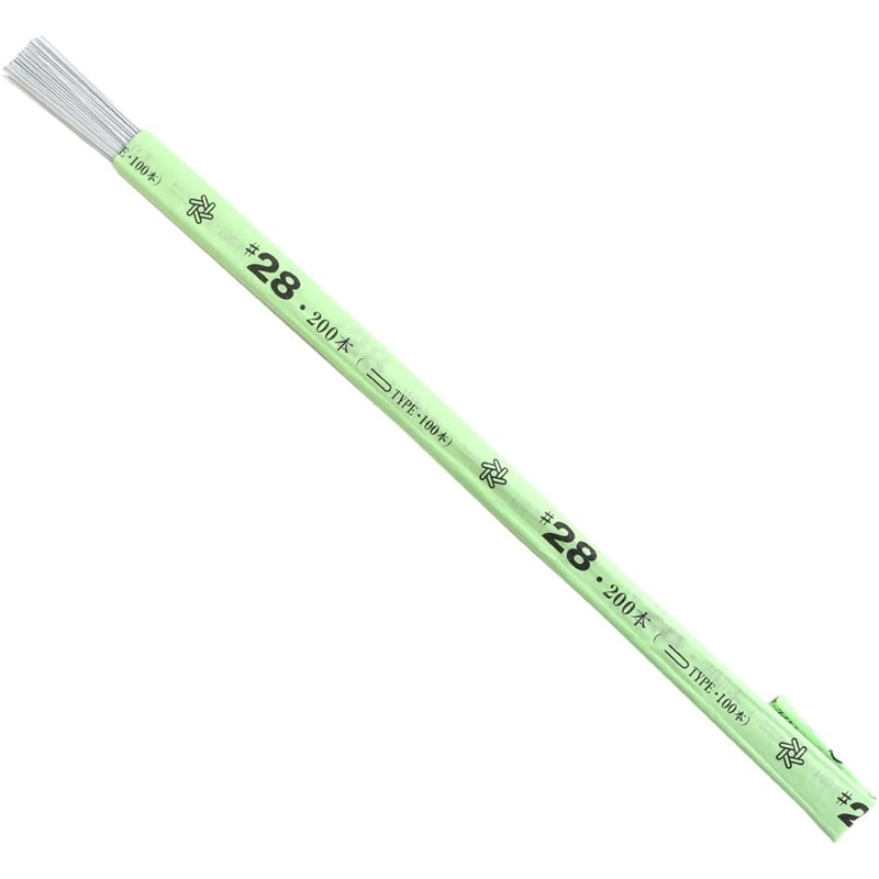 日本紐釦貿易 地巻ワイヤー #28 200本入り 全長36cm ホワイト MAF-J28W （ご注文単位1束）【直送品】