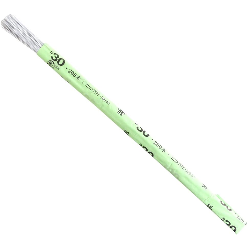 日本紐釦貿易 地巻ワイヤー #30 200本入り 全長36cm ホワイト MAF-J30W （ご注文単位1束）【直送品】
