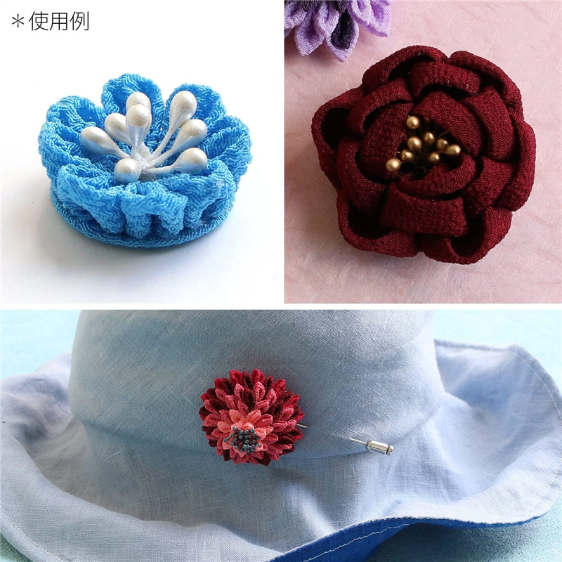 日本紐釦貿易 つまみ細工用花芯 ペップ 白 長さ約4.5cm 144本入 S54-6 (ご注文単位1束)【直送品】