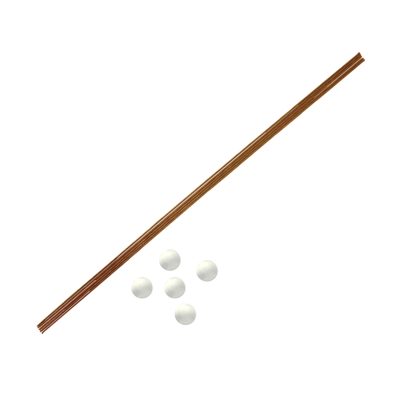 日本紐釦貿易 しだれ細工用 ブラウンワイヤー・スチボールセット S61-3B （ご注文単位1セット）【直送品】