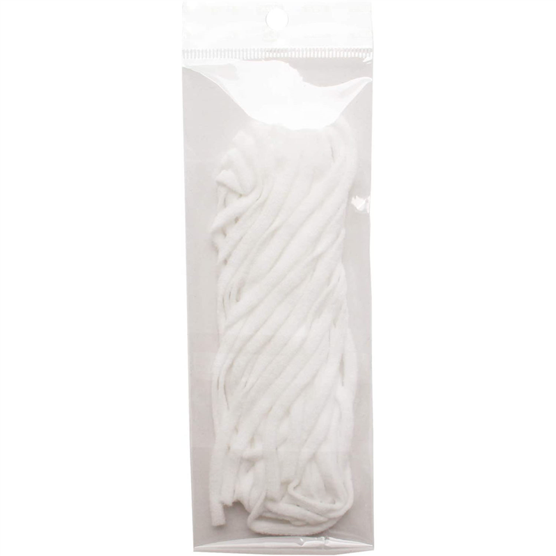 日本紐釦貿易 マスクゴム 白色平タイプ 5m HS307-0 (ご注文単位1束)【直送品】