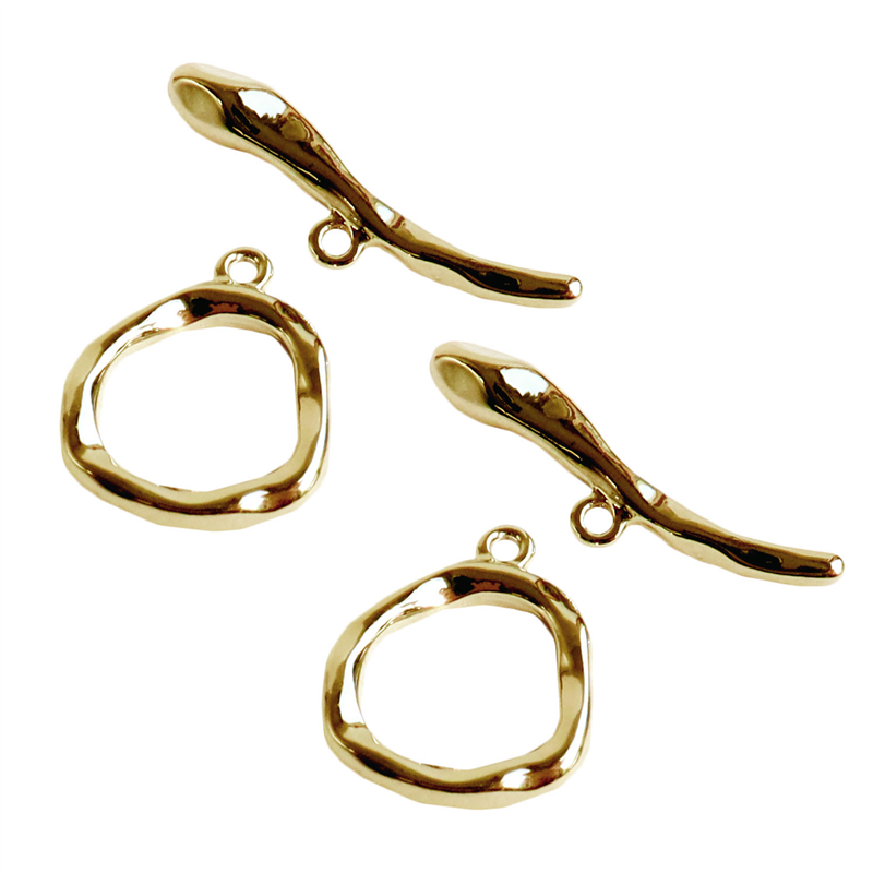 日本紐釦貿易(Nippon Chuko)NBK マンテル 変型 大 2組入 ゴールド KE1444-G 1袋(ご注文単位1袋)【直送品】